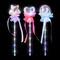 Light Up Bubble Beaded Wand 14" – 3 Function LED Toy (Assorted Colors)